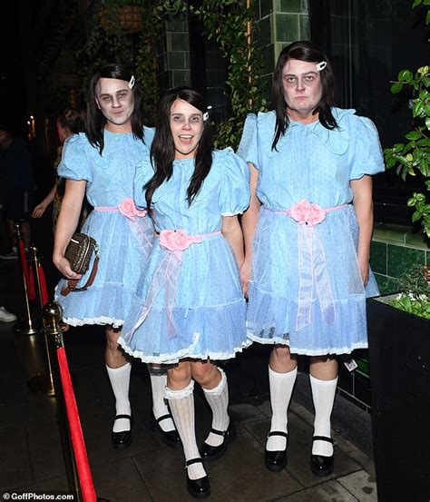 Paloma Faith And Alan Carr Dress As The Shining Twins At Jonathan Ross Annual Halloween Party