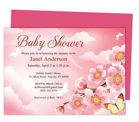 Free printable pink baby shower invitation card. Baby Shower Invitation Templates Word | Baby Shower Ideas