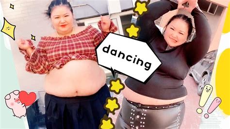 bbw chubby belly girls dance compilation tiktok cute chubby fat girl funny moments plus size