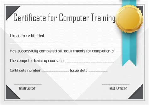 Create Awesome Training Certificate Templates Ready To Use Samples And