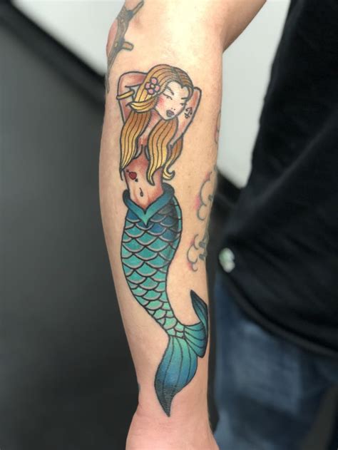Sailor Jerry Mermaid Tattoo By Jessicabank At Krooms Sailor