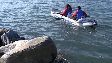 Sea Eagle Solar Powered Fasttrack Inflatable Kayak Youtube
