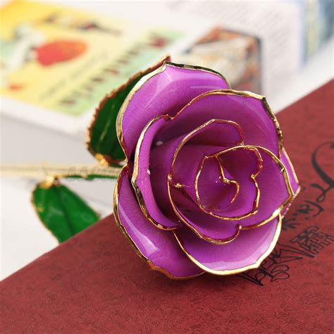 Choose the box you would like to open and press buy button. 24K Rose Gold Dipped Trim Long Stem Flower Valentine ...