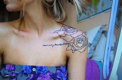 Flower Shoulder Tattoos ~ Women Fashion And Lifestyles