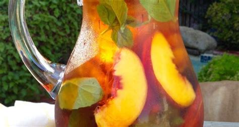 Healthy Skin Iced Iks Saffron Tea Recipe With Peach And Basil