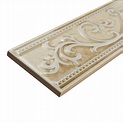 EliteTile Onda 8" x 2.5" Ceramic Bullnose Tile Trim in Sandstone ...