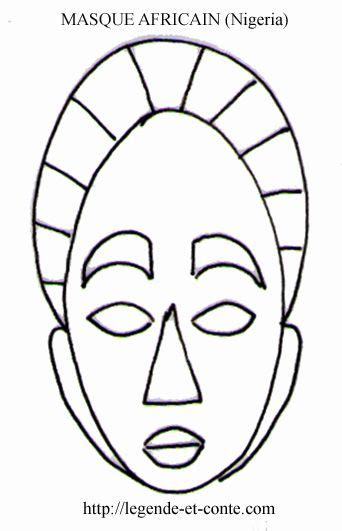 Coloriage Masque Africain N Masques Africains Coloriage Masque