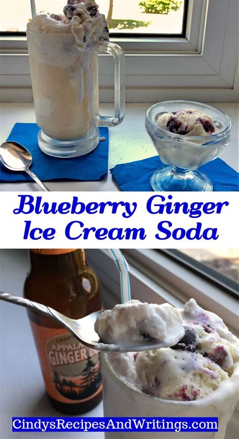 Blueberry Ginger Ice Cream Floats Recipe Ginger Ice Cream Ice
