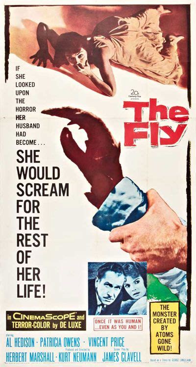 The Fly 1958 Movie Posters Scary Movies Movie Posters Vintage