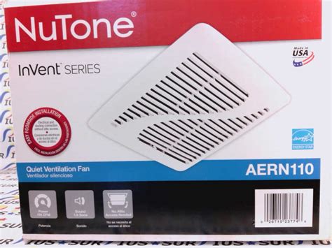 Nutone Invent Series Aern110 Ceiling Exhaust Ventilation Bath Fan 110