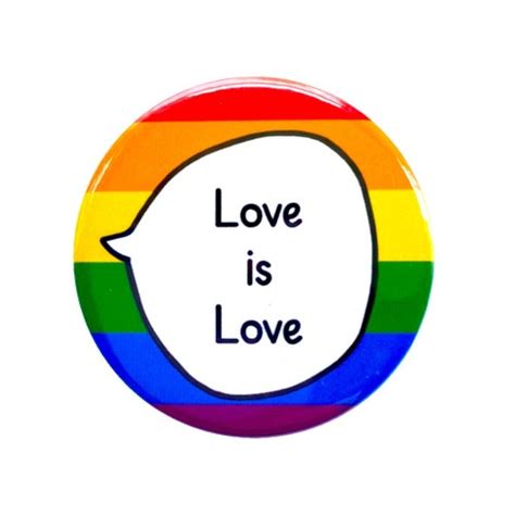 Love Is Love Lgbtq Pride Pin Badge Button Etsy
