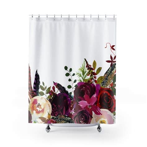 Watercolor Floral Shower Curtain Floral Shower Floral Shower