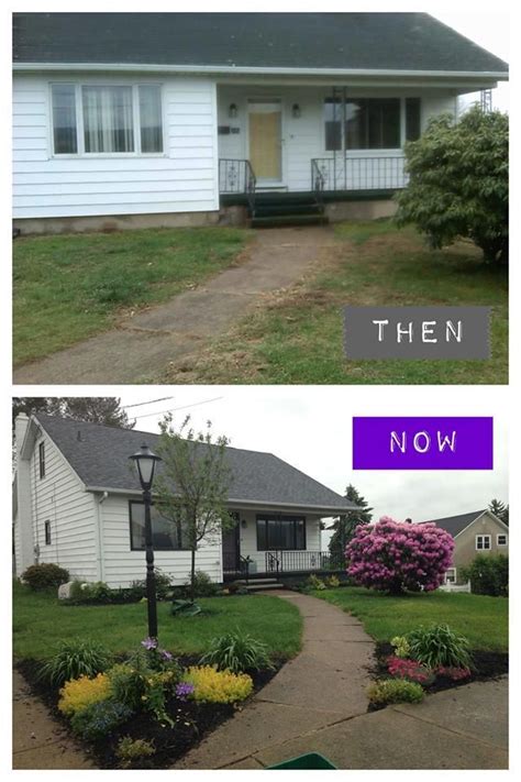 10 Before And After Curb Appeal Photos Curb Appeal Landscape Front