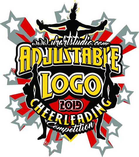 Cheerleading Adjustable Vector Logo Design For Print 506