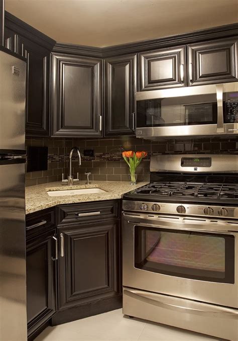 14 x 10.1 x 8.5 inches: My next kitchen. Dark grey cabinets with dark backsplash ...
