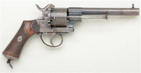Lefaucheux Marked Double Action Large Bore Pinfire Revolver With