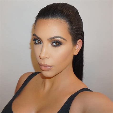 Love This Slicked Back Look Kardashian Beauty Hair Kardashian