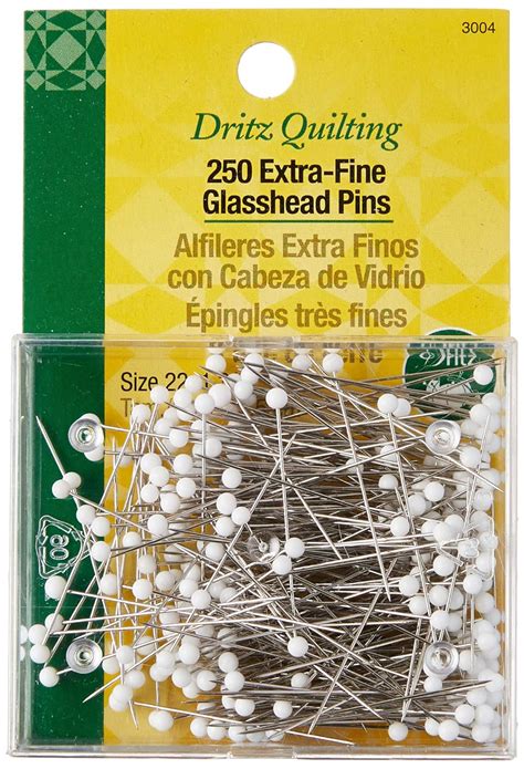 Dritz Quilting Extra Fine Glass Head Pins 250 Count Amazon Ca Home And Kitchen