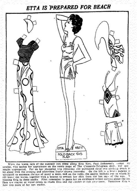 Mostly Paper Dolls Etta Kett Paper Dolls 1932