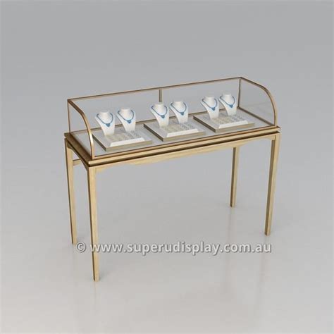 Floor Stand Luxury Glass Jewelry Vitrine Custom Made Shop Fittings