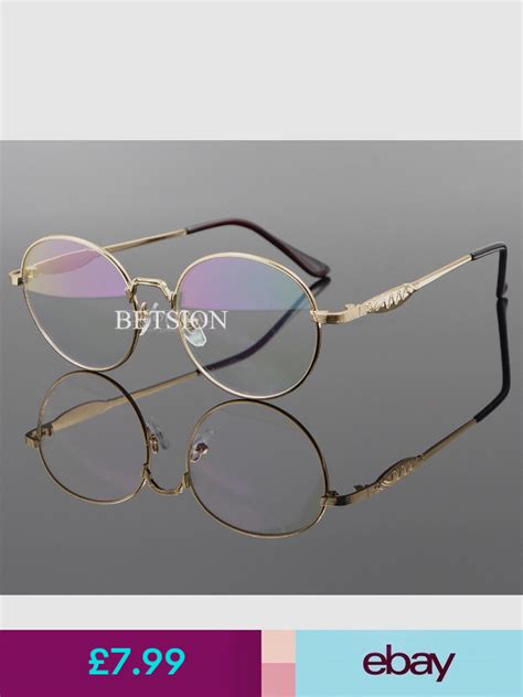 vintage oval eyeglass frame clear glass man women spectacles rx able ebay oval eyeglasses