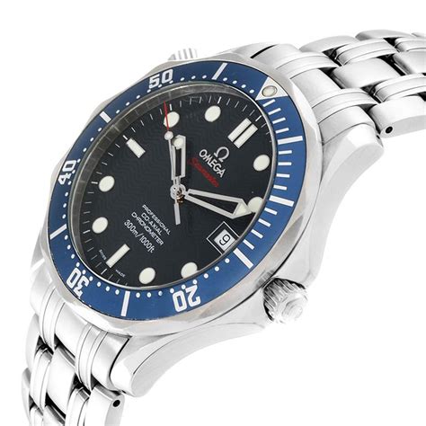 Omega Seamaster Bond 300m Co Axial Blue Dial Watch 22208000 For Sale