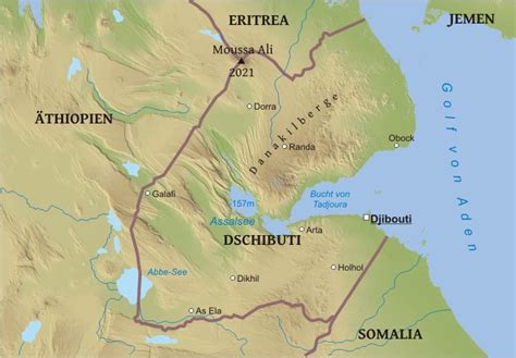 Karte Von Dschibuti Freeworldmaps Net