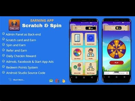 Scratch Spin To Win Android App With Earning System Free Source Code Youtube