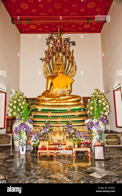 Buddhist Temple In Bangkokthailand Asia The Oldest And Largest Buddha