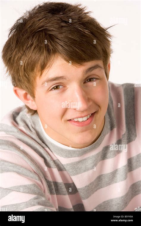 Portrait Of Teenage Boy Stock Photo Alamy