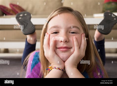 Girl Lying On Sofa Stomach Hi Res Stock Photography And Images Alamy