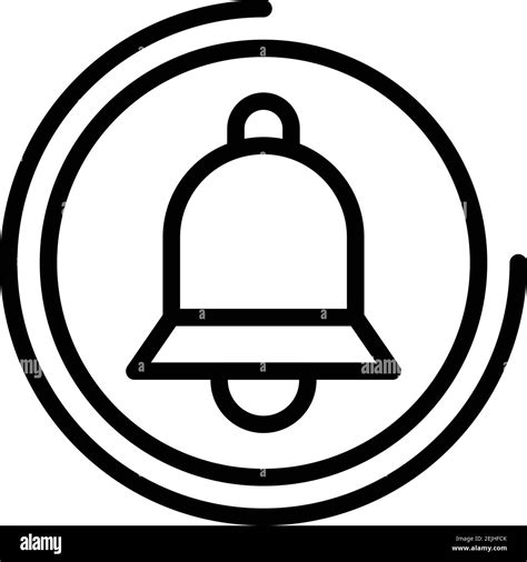Click Subscribe Bell Icon Outline Click Subscribe Bell Vector Icon For