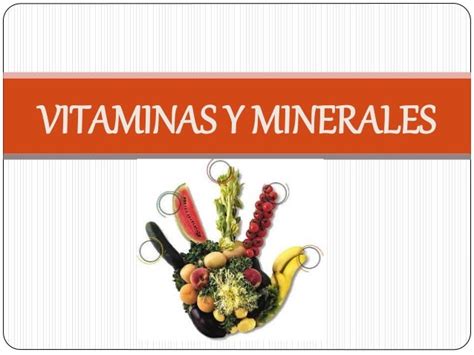 Vitaminas Y Minerales Nutricion