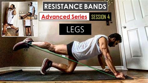 How To Do Leg Workout With Resistance Bands Advanced Series Session
