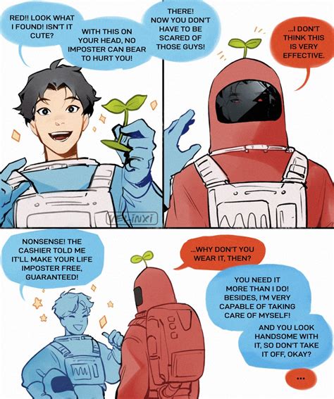 Among Us Blue Crewmate And His Red Imp」xiao Tong 🦋の漫画