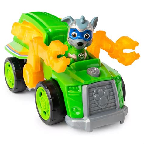 Paw Patrol Mighty Pups Super Paw Rocky Deluxe Vehicle