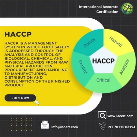 Haccp Certification And Consultancy Service For Industrial Id