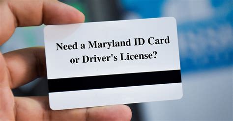 Obtaining An Id Card In Maryland