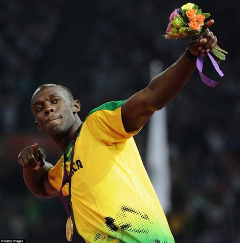 Trademark Bolt Rewarded The Crowd By Striking His Famous Lightning