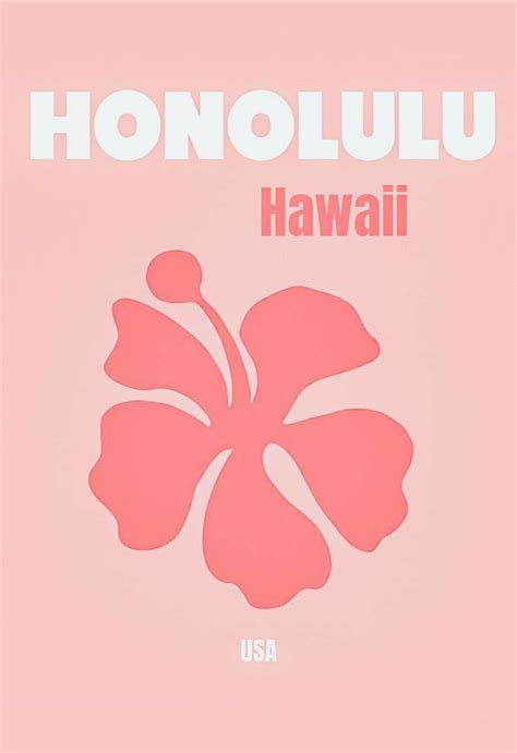 Aesthetic Hawaii Poster Wallpaper Not My Pic Printable Wall