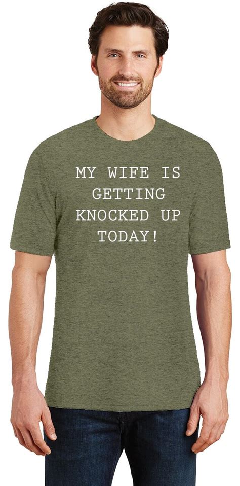 Mens My Wife Is Getting Knocked Up Today Ivf Lgbt Tri Blend Tee