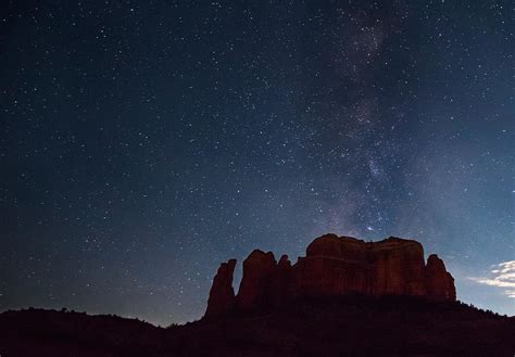 Milky Way Over Cathedral Rock Photograph By Brad Gardner Fine Art America
