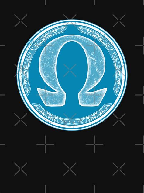 Omega Symbol Shield T Shirt By Nicgraygraphic Redbubble