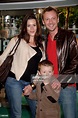 Actor John Simm, his wife Kate MacGowan and son Ryan arrive at the ...