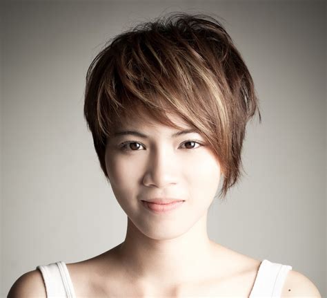Very Short Hairstyles For Round Faces Asian