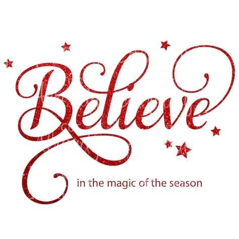 Believe In The Magic Of The Season Svg Dxf Instant Etsy