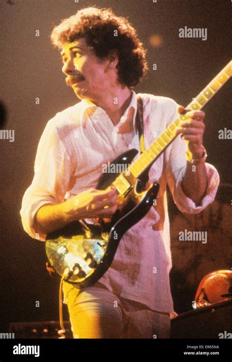 Carlos Santana Mexican American Rock Musician In 1975 Stock Photo Alamy