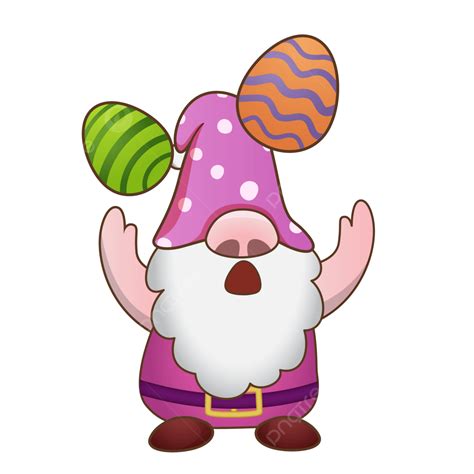 Pink Easter Egg Clipart Hd Png Pink Easter Gnome Trying To Cath Egg