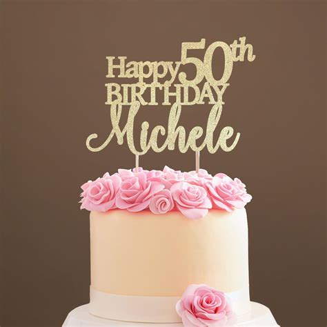 50th Birthday Cake For Women 30th Birthday Cake Topper 50th Cake 50th Birthday Decorations