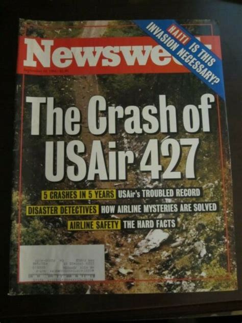 Newsweek Magazine September 1994 The Crash Of Usair 427 Ebay